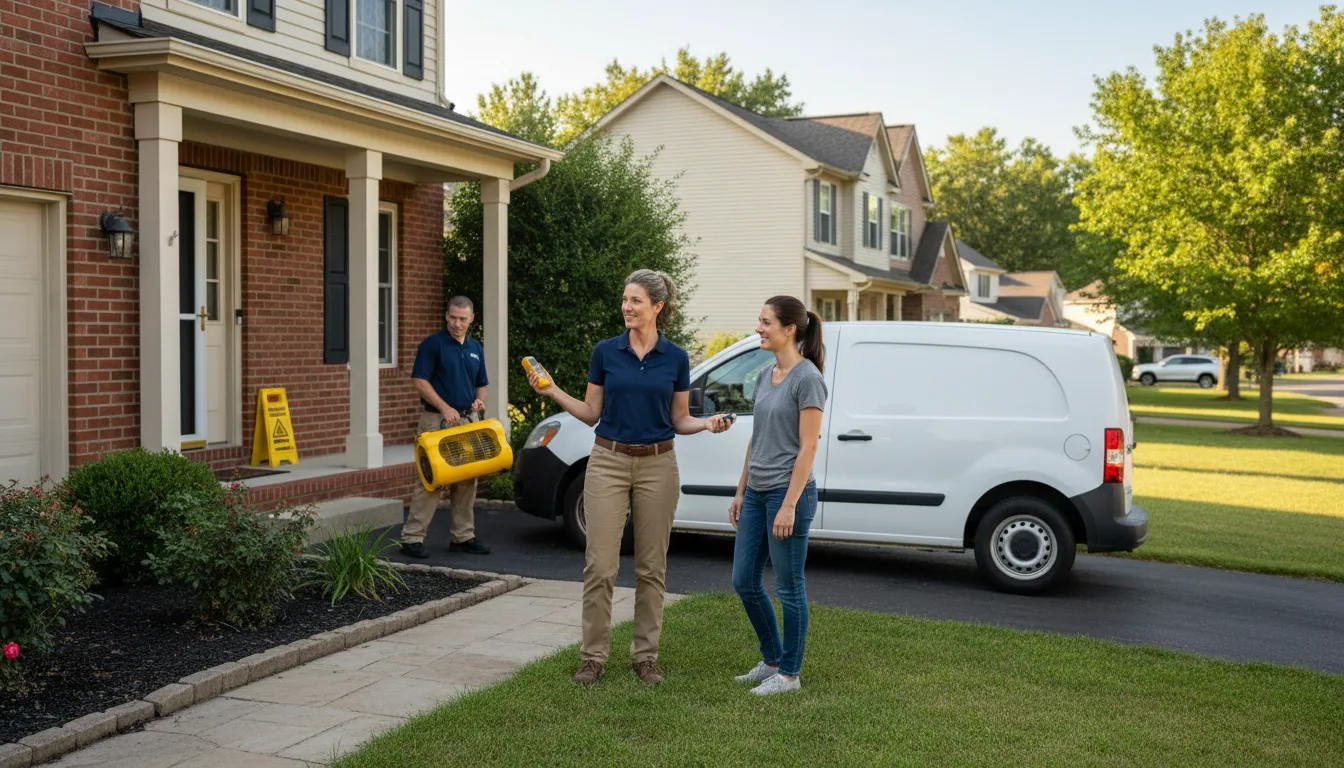 Residential water damage restoration in Tonkawa, OK